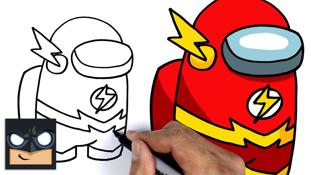 How To Draw Flash Crewmate - Among Us
