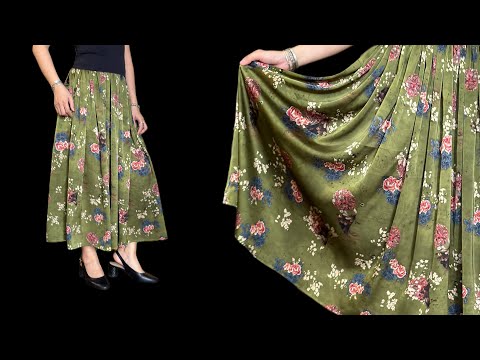 Cut in 5 minutes and sew in 10 minutes | You don't need to be a tailor to sew this skirt