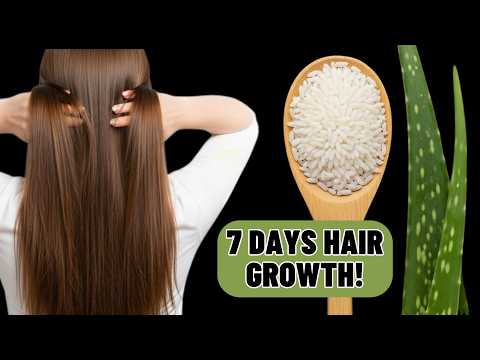 Transform Your Hair in 7 Days with Rice Water & Aloe Vera | DIY Natural Hair Growth Remedy 🌾🌿