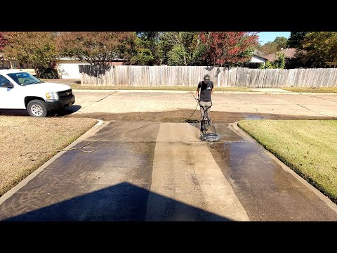 Elderly Man gets FREE Driveway Cleaning and the Transformation is CRAZY