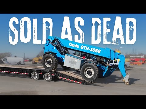 $23,000 Gamble! This Genie was sold as INOPERABLE (Will it Run??) GTH 1056 Telehandler