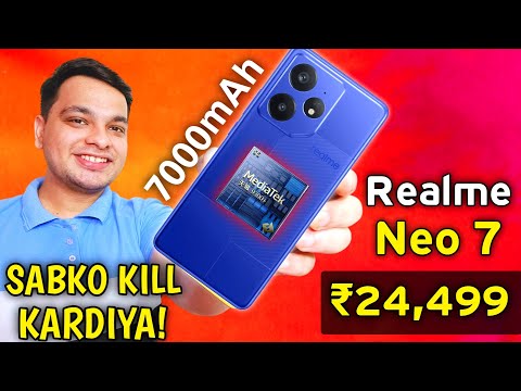 Realme Neo 7 5G Launched @ ₹24,499 🔥 Realme Neo 7 Price & Features | D9300+, 7000mAh, 1.5K Amoled 🔥