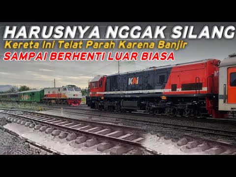 IMBAS BANJIR, KERETA INI TERLAMBAT PARAH‼️Banjir di Lintas Utara Bikin KA-KA Pada Telat