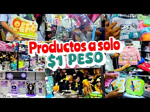 Tienda con precios a $1, $3,$5, $6 PESOS 😱 Venta desde una PIEZA | Tapetes, Lamparas, Papeleria