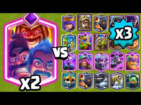 SUPER TRIO de MAGOS x2 vs TODAS LAS CARTAS x3 | Clash Royale