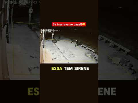 Você já viu uma câmera com alarme cerca virtual, sirene e aviso luminoso? #cftv #alarme #camera