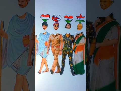 Hungary 🇭🇺 India 🇮🇳 Nepal 🇳🇵 I Love Country || 🇮🇳 Independence Day Drawing #shorts #art #ashortaday