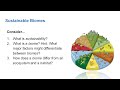 Understanding Sustainable Biomes Concepts