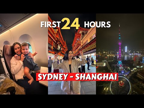 SYDNEY to SHANGHAI on China Airlines and FIRST IMPRESSION of Shanghai