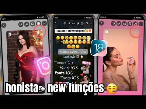 HONISTA ATUALIZADO 🥳 INSTAGRAM ESTILO IPHONE NO ANDROID | FONTES IOS + EMOJIS IOS + BORDAS CURVADAS