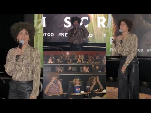 Halle Berry SURPRISES fans at 'Never Let Go' Movie Screening in NYC