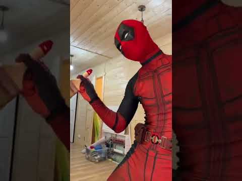 Squid man and Deadpool make repairs😅 #shorts