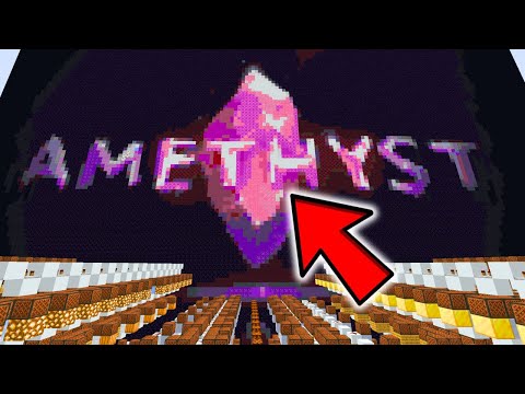 I Made the GD "Amethyst" with Minecraft Note Block! | Geometry Dash 2.2