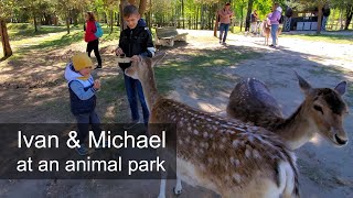 Ivan and Michael's Adventure at the Animal Park 🌞