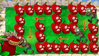 Plants vs Zombies Chomper vs Red Boom vs 999 Zombies Epic Hack PvZ