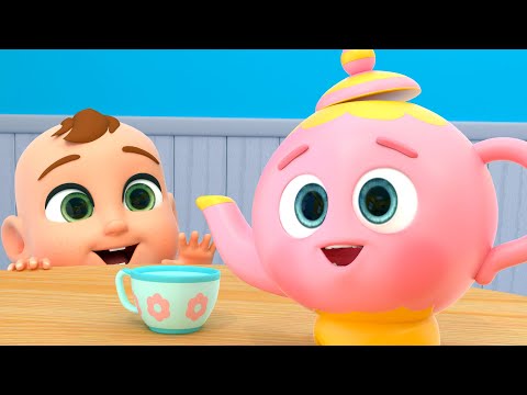 I'm a Little Teapot Song🍵 | Family Tea Time Song | Newborn Nursery Rhymes & Kids Songs