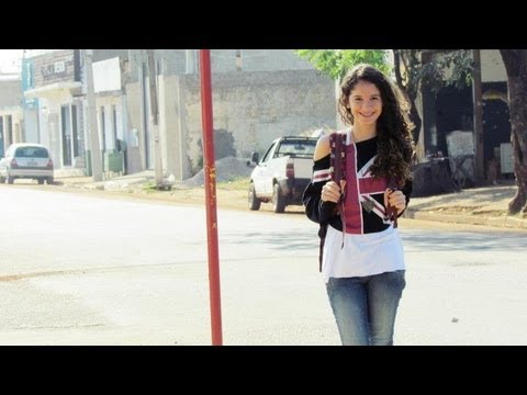 Rotina pela manhã para a escola