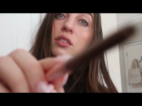 ASMR face tracing and touching- tingles