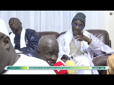 Gamou 2024 Délégation de Serigne Bassirou Mbacké Abdoul Kkhadre à Tivaouane Chez S Abdou Aziz Al