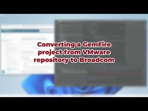 In this video, Charlie guides you through the process of switching Maven repositories as you migrate your GemFire Gradle project from VMware to Broadcom.