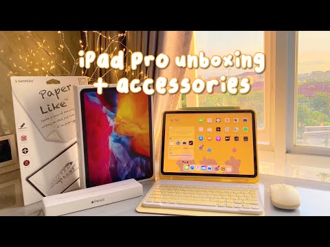 [sub] iPad pro 2020 11” unboxing + accessories haul 🍎