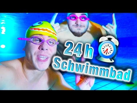 24 STUNDEN im SCHWIMMBAD !!!
