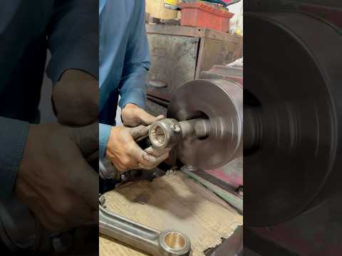 Diesel Engine Piston Repair on Lathe #engine #repair #mechanic #mechanical #shorts #viralshorts