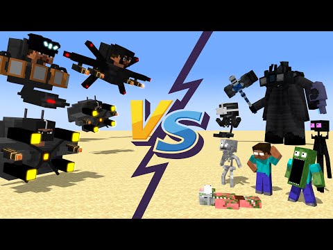 Minecraft Mobs : ASTRO JUGGERNAUT & SKIBIDI DESTRUCTOR VS TITAN CAMERAMAN - Minecraft Animation