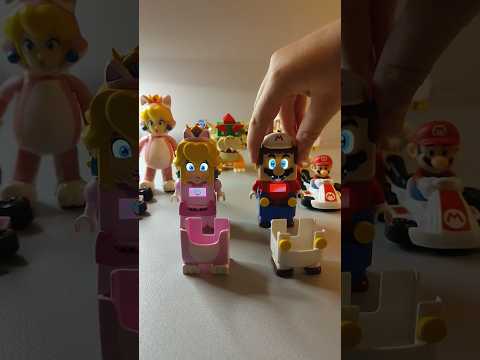 Lego Mario and Peach exchange suits #mariofun #lego #fun
