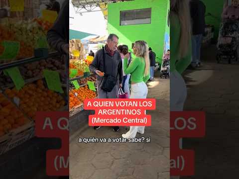 ELECCIONES PASO: A quien votan los Argentinos? (encuesta en el mercado central ) #elecciones2023