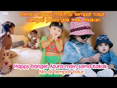 Terlalu happy main di tempat tidvr, Ameena Azura sampai pada gak doyan makan #ameenaattahalilintar