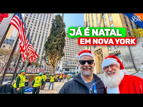 JÁ CHEGOU! A árvore de Natal do Rockefeller Center em Nova York