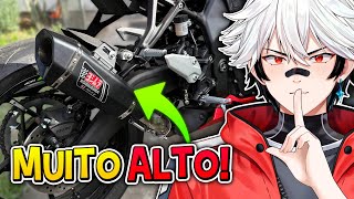 Eu COLOQUEI UM ESCAPE ESPORTIVO na minha Ninja! Vou ser PRESO? | Motovlog