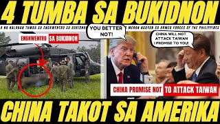4 NA KALABAN TUMBA SA BUKIDNON, CHINA NATAKOT SA AMERIKA, JAPAN DEPLOY LONG RANGE MISSILE NEAR CHINA
