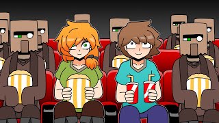 마인크래프트 영화를 보러간 스티브와 알렉스 - Steve and Alex go to the Minecraft movie | Minecraft anime
