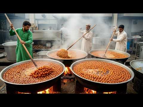Mass Production Food Factory ! Amazing 5 TONS GULAB JAMUN Making Process | Street Food Karachi