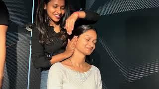 ASMR Relaxing Massage by Female Barber 💆‍♀️ | Tingly Scalp & Head Massage #asmr 