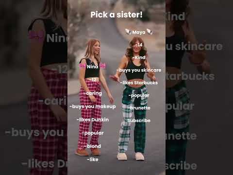Pick a sister! #preppygrwm #preppy #pickaside #aesthetic #tiktokviral #newyears #youtubeshorts