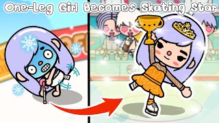 One-Leg Girl Becomes Skating Star⛸️ 🌟 Toca Life Story | Toca Boca