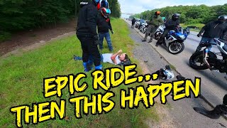 Epic Mountain Ride With 30+ Motorcycles… Then THIS Happened 😳
