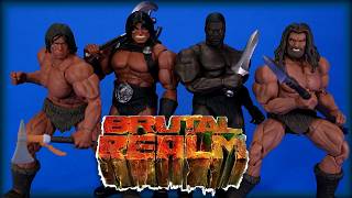 Brutal Realm Cromagnon Jagun Krieger Chetan Warriors Three Barbarian Action Figure Overview!