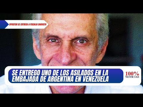 Abandona la sede de la Embajada de Argentina en Caracas, el opositor Fernando Martínez Mottola