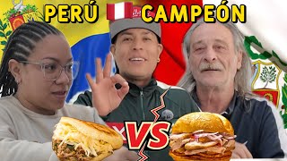 ESPAÑOL VS. VENEZUELA / EL MEJOR DESAYUNO DEL MINDO / PERÚ 🇵🇪 CAMPEÓN 🏆 pan- chicharrón Comico lucky
