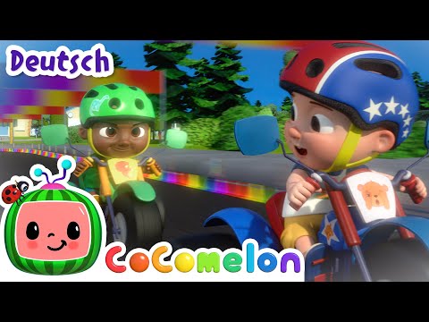 Codys & JayJays Autorennen | CoComelon Deutsch | Cartoons und Kinderlieder