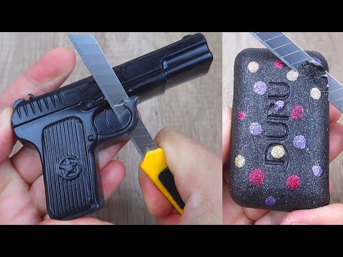 Relaxing Soap Cutting ASMR. Satisfying Soap and lipstick cutting. Corte de jabón - 1064