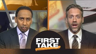 First Take makes predictions for Warriors vs. Rockets Game 5 | First Take | ESPN