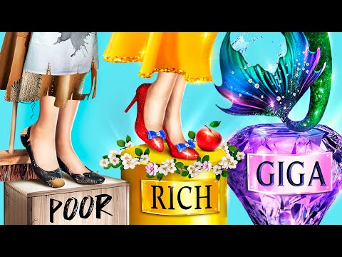 Poor VS Rich VS Giga Rich Princess! Princess in Real Life!