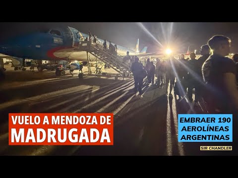 VUELO DE MADRUGADA A MENDOZA DESDE AEROPARQUE