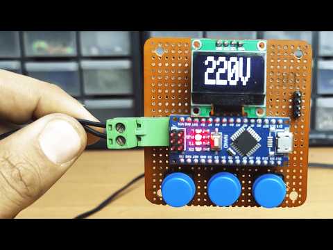 OLED AC Voltmeter Arduino Project