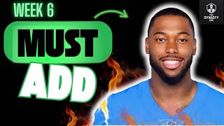 Must Add Waiver Wire Targets BEFORE Week 6